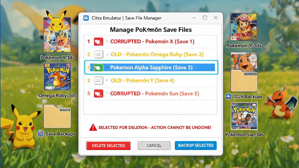 How to Delete Pokemon Save File on Emulator Citra (2026 Easy Guide)